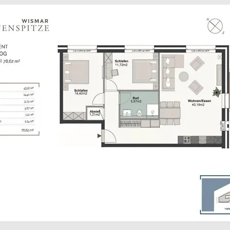 Lejlighed Hafenspitze App 36 Wißmar